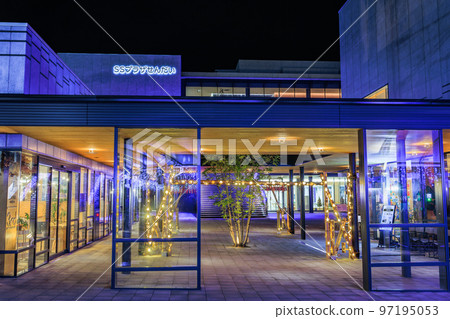 Sendai Station East Exit Cafe and SS Plaza Sendai Winter Night View Sendai Station East Exit Cafe and SS Plaza Sendai Winter Night View 97195053