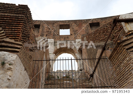 Colosseum, Flavian Amphitheater - an architectural monument of Ancient Rome, 97195343