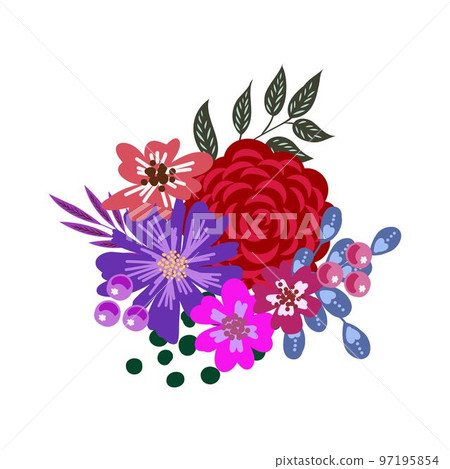 Vector floral bouquet design: garden pink peach lavender creamy powder pale Rose wax flower, anemone Eucalyptus branch greenery leaves berry. Wedding vector invite card Vector floral bouquet design: garden pink peach lavender creamy powder pale Rose wax flower, anemone Eucalyptus branch greenery leaves berry. Wedding vector invite card 97195854