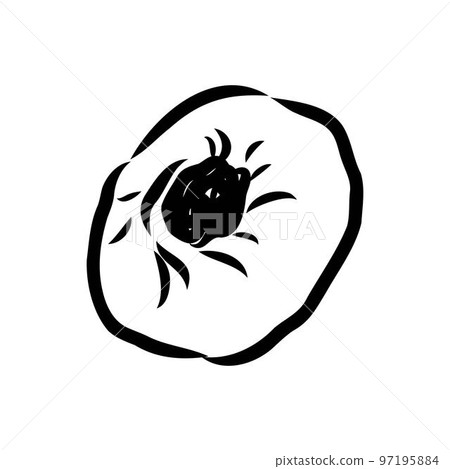 Indian, Asian food delicious samsa. Vector hand drawn illustration.sketch Indian, Asian food delicious samsa. Vector hand drawn illustration.sketch 97195884