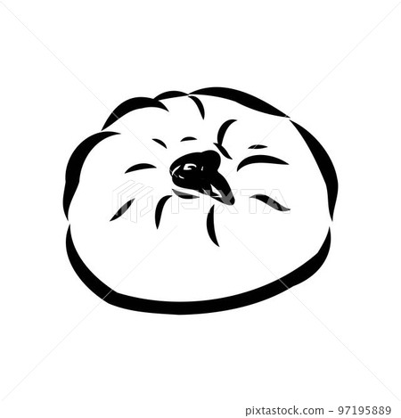 Indian, Asian food delicious samsa. Vector hand drawn illustration.sketch Indian, Asian food delicious samsa. Vector hand drawn illustration.sketch 97195889