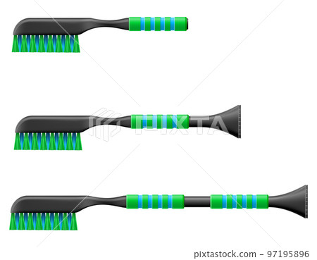 car snow brush vector illustration 97195896