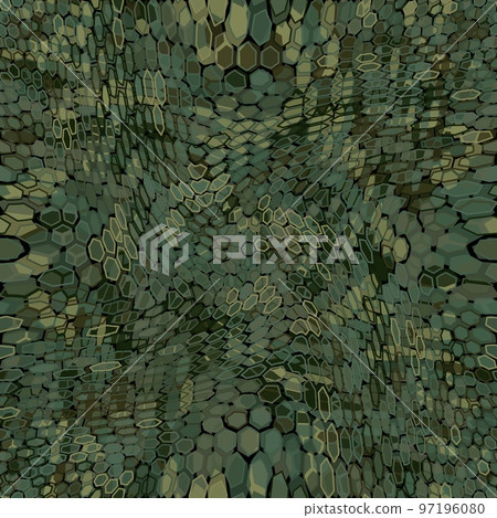 Military camouflage hexagonal netting seamless vector pattern background 97196080