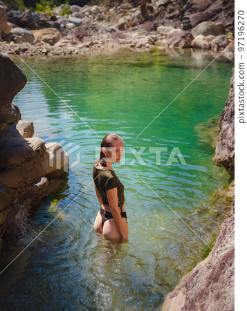 Turkey travel, mediterranean area on warm summer day Turkey travel, mediterranean area on warm summer day 97196270