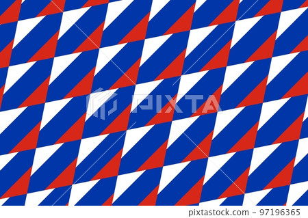 Geometric pattern in the colors of the national flag of Russia. The colors of Russia. 97196365