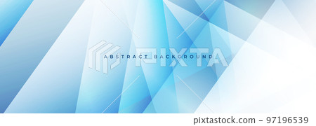 Light blue modern abstract wide banner with geometric shapes. Blue abstract background. Light blue modern abstract wide banner with geometric shapes. Blue abstract background. 97196539