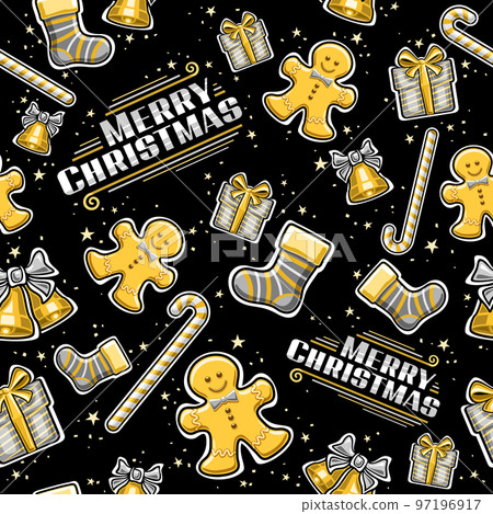 Vector Christmas seamless pattern 97196917