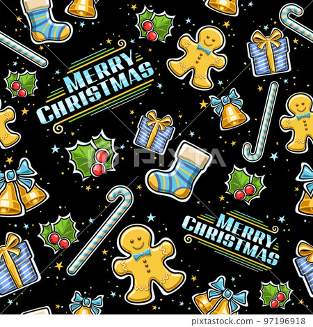 Vector Christmas seamless pattern 97196918