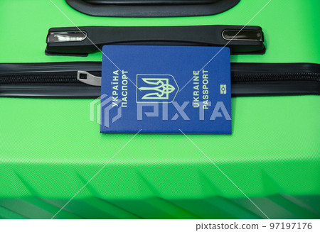 Passport of Ukraine and luggage Passport of Ukraine and luggage 97197176