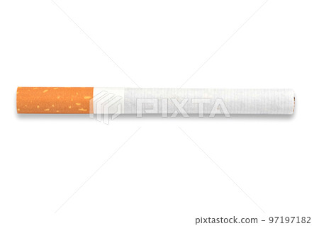 A cigarette at the white background 97197182