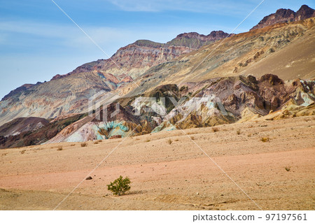 View of Artists Drive in Death Valley with colorful mountains View of Artists Drive in Death Valley with colorful mountains 97197561