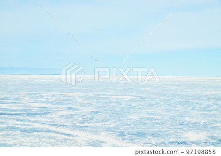 View of frozen lake landscape 97198858