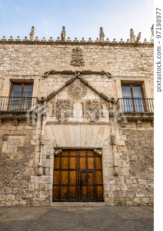 Casa de los Condestables, House of Ropes in Burgos also known as Casa del Cordon at Castilla Spain Casa de los Condestables, House of Ropes in Burgos also known as Casa del Cordon at Castilla Spain 97198977