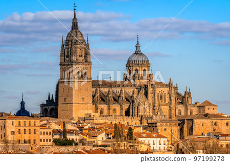Scenic view of the Cathedral of Salamanca in Spain 97199278