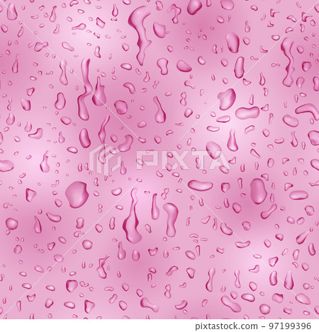 Seamless pattern with drops and streaks of water 97199396