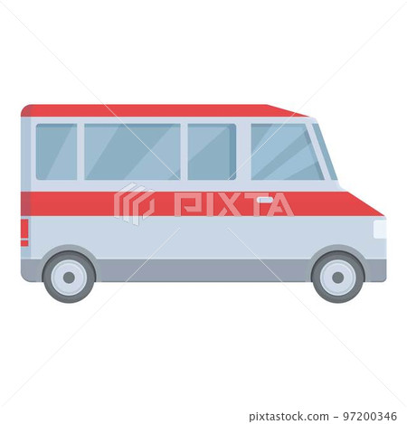 City ambulance car icon cartoon vector. Emergency vehicle. Medical accident 97200346