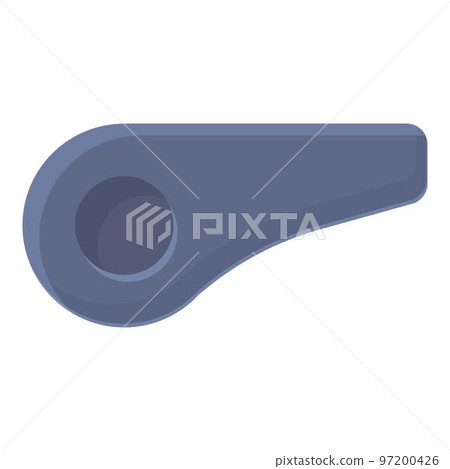 Boxing whistle icon cartoon vector. Sport tournament. Match referee 97200426