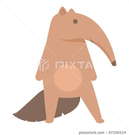 Anteater animal icon cartoon vector. Giant animal. Zoo mammal Anteater animal icon cartoon vector. Giant animal. Zoo mammal 97200524