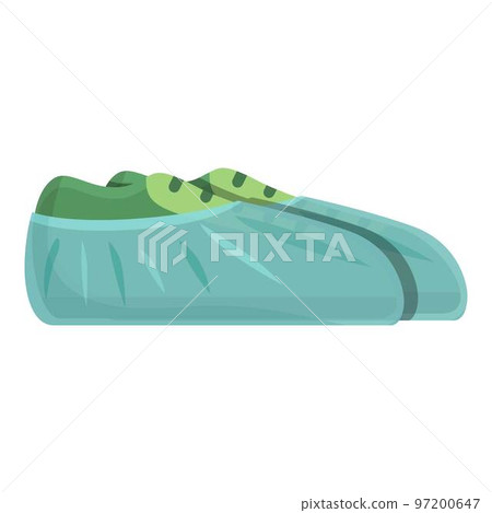 Shoe cover icon cartoon vector. Medical protection. Boot hygiene 97200647