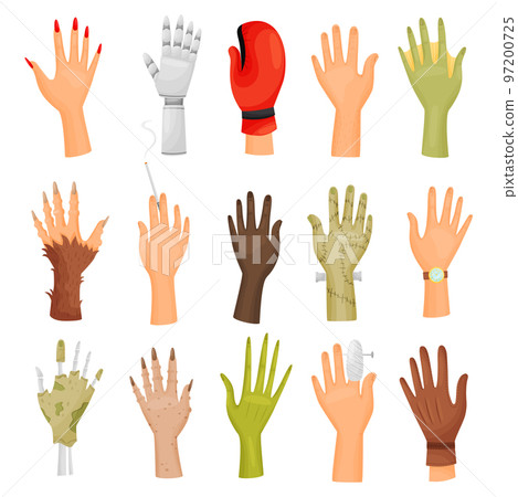 Hands and Paws of Monsters and Fantastic Creatures Big Vector Set Hands and Paws of Monsters and Fantastic Creatures Big Vector Set 97200725