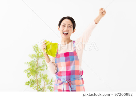 Woman cleaning Woman cleaning 97200992