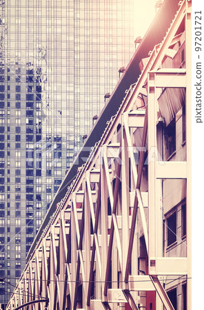 New York City diverse architecture, color toning applied, USA. 97201721