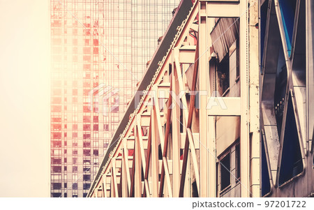 New York City diverse architecture, color toning applied, selective focus, USA. New York City diverse architecture, color toning applied, selective focus, USA. 97201722