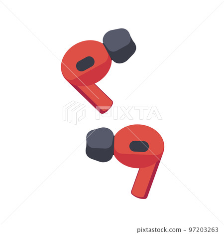 Wireless Headphones, Audio Equipment, Earphones for Music Listening. Modern Earbuds Technology Accessory for Smartphone Wireless Headphones, Audio Equipment, Earphones for Music Listening. Modern Earbuds Technology Accessory for Smartphone 97203263