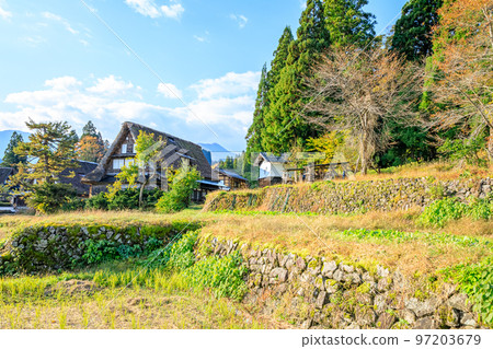 Gokayama in autumn, Ainokura Gassho-zukuri Village, Nanto City, Toyama Prefecture Gokayama in autumn, Ainokura Gassho-zukuri Village, Nanto City, Toyama Prefecture 97203679