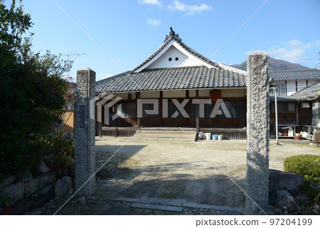 Townscape around Kitakomatsu fishing port, main hall of Tokuzenji Temple, Kitakomatsu, Otsu City, Shiga Prefecture Townscape around Kitakomatsu fishing port, main hall of Tokuzenji Temple, Kitakomatsu, Otsu City, Shiga Prefecture 97204199