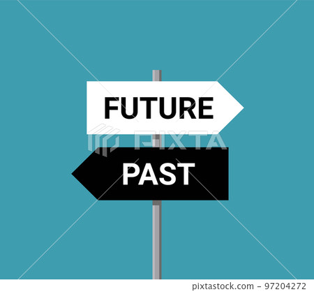 Future past present board icon. Now pas and future way destiny sign Future past present board icon. Now pas and future way destiny sign 97204272