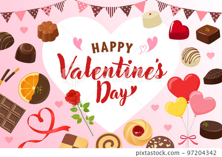 fashionable valentine banner material 97204342