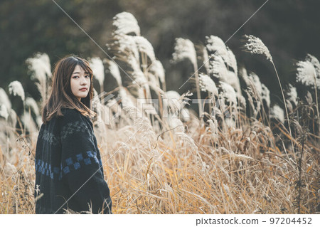 蒲葦和女性肖像 97204452