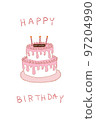 Birthday cake (pink) 97204990