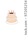 Strawberry decoration cake (no letters on the plate) 97205254