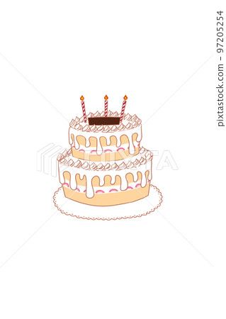Strawberry decoration cake (no letters on the plate) 97205254