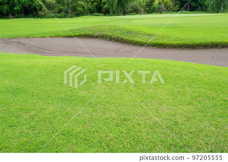 Golf course early summer scenery Arakawa riverbed Golf course early summer scenery Arakawa riverbed 97205555