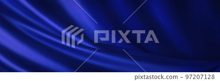 Draped silk blue cloth background texture Draped silk blue cloth background texture 97207128
