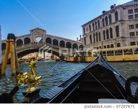 Rialto Bridge from Gondola (Italy-Venice) 97207671