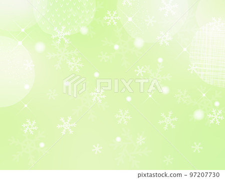 綠色可愛閃光背景與雪花 綠色可愛閃光背景與雪花 97207730