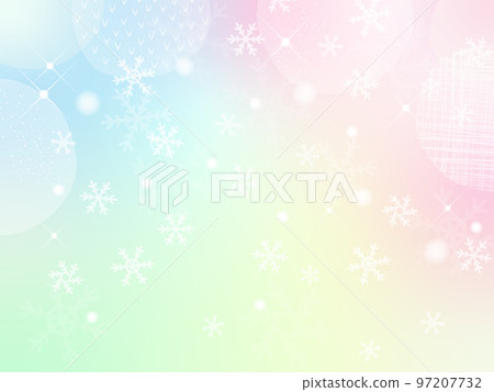 五顏六色的可愛閃光背景與雪花 五顏六色的可愛閃光背景與雪花 97207732