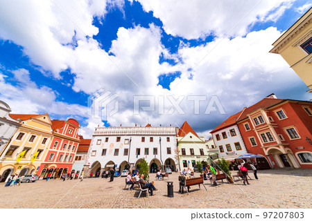Central square of Cesky Krumlov, Czech Republic *partially soft focus Central square of Cesky Krumlov, Czech Republic *partially soft focus 97207803