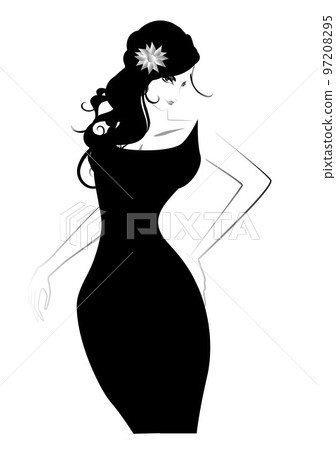 女人，時尚，模特，姿勢 97208295