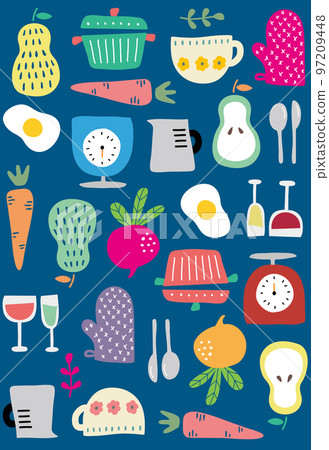 廚房用品的斯堪的納維亞模式 97209448