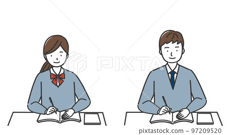 男學生和女學生上課 男學生和女學生上課 97209520