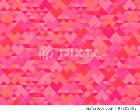 Background material Geometric pattern Heart pink Valentine 97209592