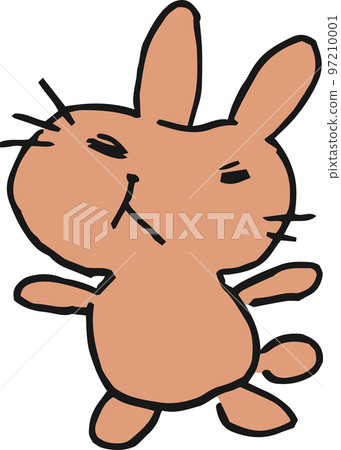 Poor rabbit illustration Children's graffiti Year of the rabbit Poor rabbit illustration Children's graffiti Year of the rabbit 97210001