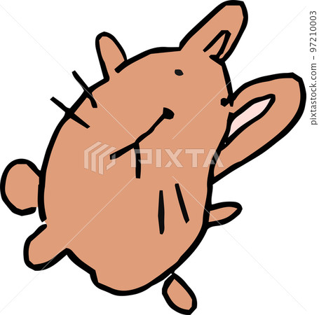 可憐的兔子插畫兒童塗鴉兔年 97210003