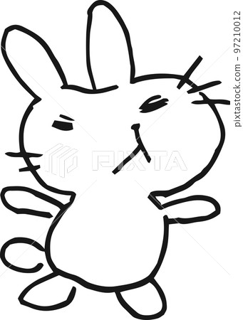 Poor rabbit illustration Children's graffiti Year of the rabbit Poor rabbit illustration Children's graffiti Year of the rabbit 97210012