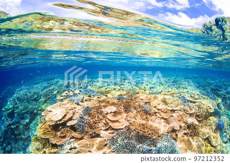 border between blue and blue border between blue and blue 97212352